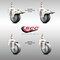 Service Caster 3 Inch 316SS Thermoplastic Rubber 1/2 Inch Threaded Stem Caster Lock Brake, 2PK SS316TSTTL20S314-TPRB-121315-2-S2 - alternate 5